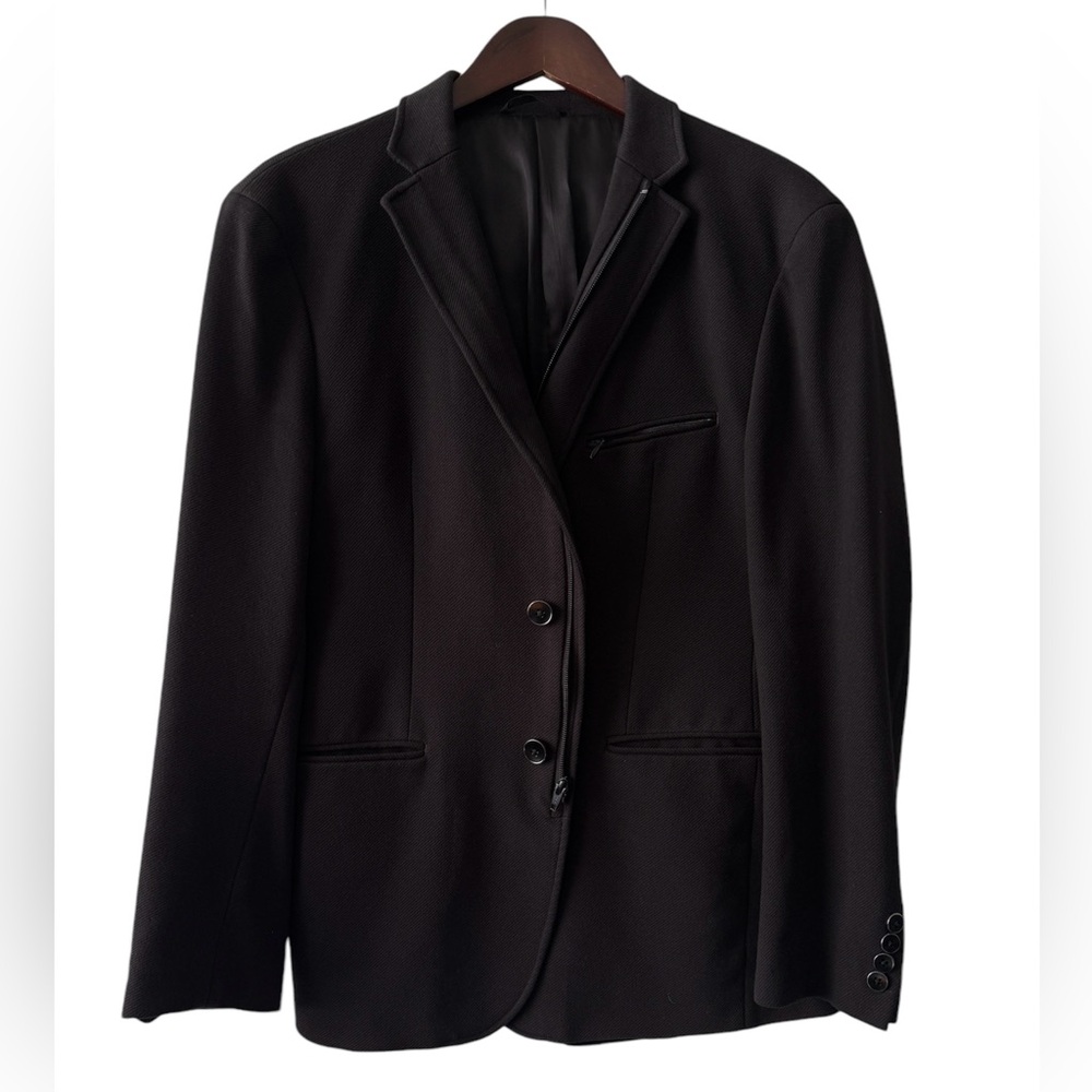 Calvin Klein mens casual sports coat jacket w zipper/buttons